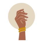 main de femme portant des bijoux artisanaux français fabriqués par Bijoutoi