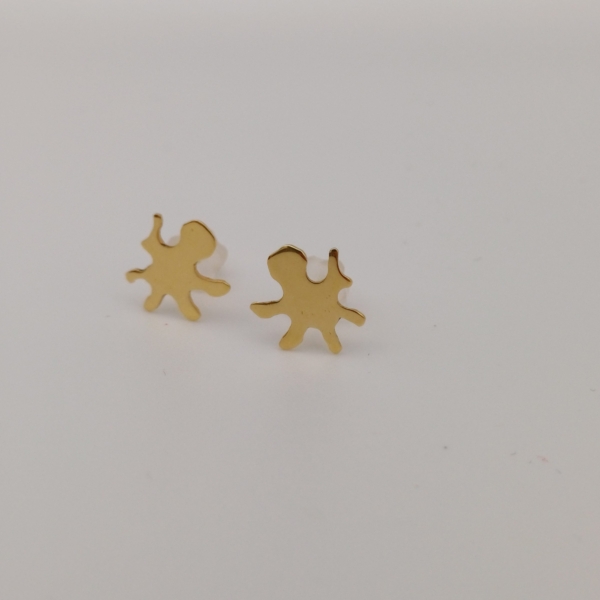 Boucles d'oreilles drôles de pieuvres