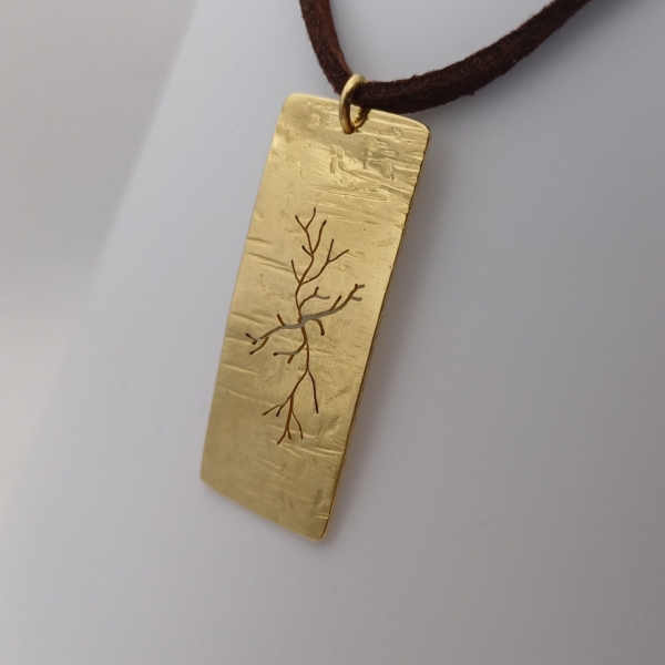 Pendentif Branches sauvages long